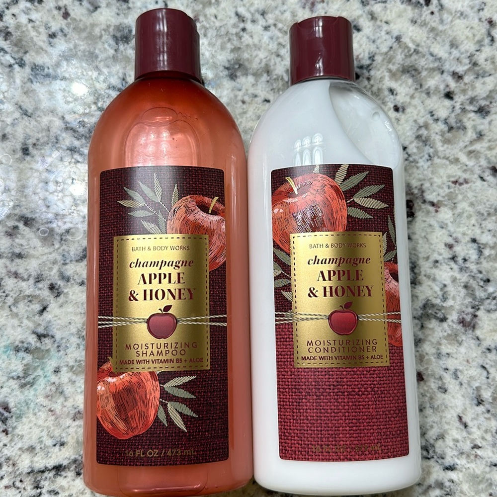 Bath & Body Works ‘Champagne Apple & Honey’ Shampoo Conditioner Set 16 oz each